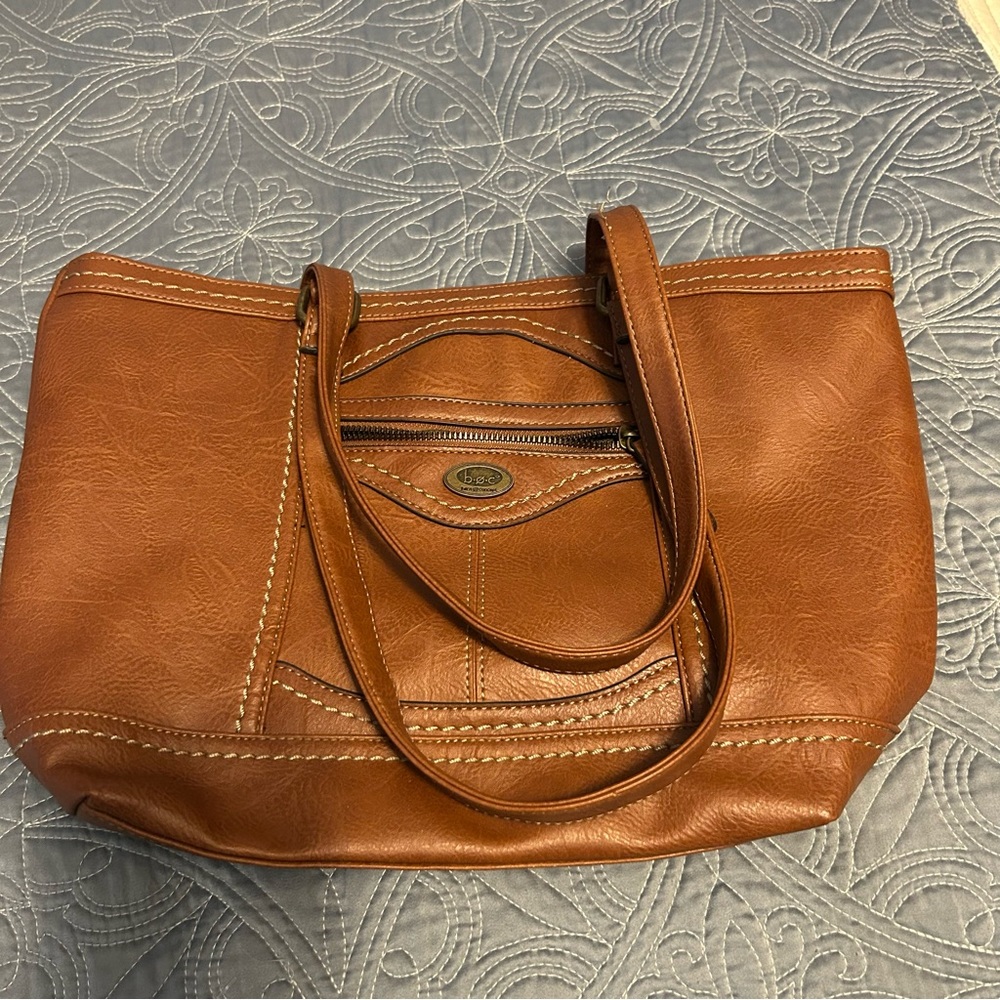 Boc brown leather mini bag hand bag